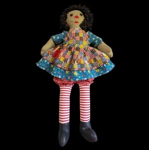 Handmade Colorful Patchwork Rag Doll